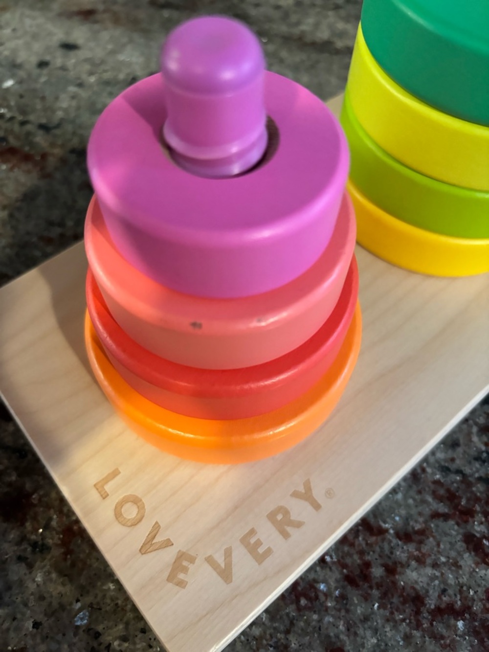 Twist & Pivot Pattern Puzzle - Colorful Stack Sorting Toy - Picture 4 of 5